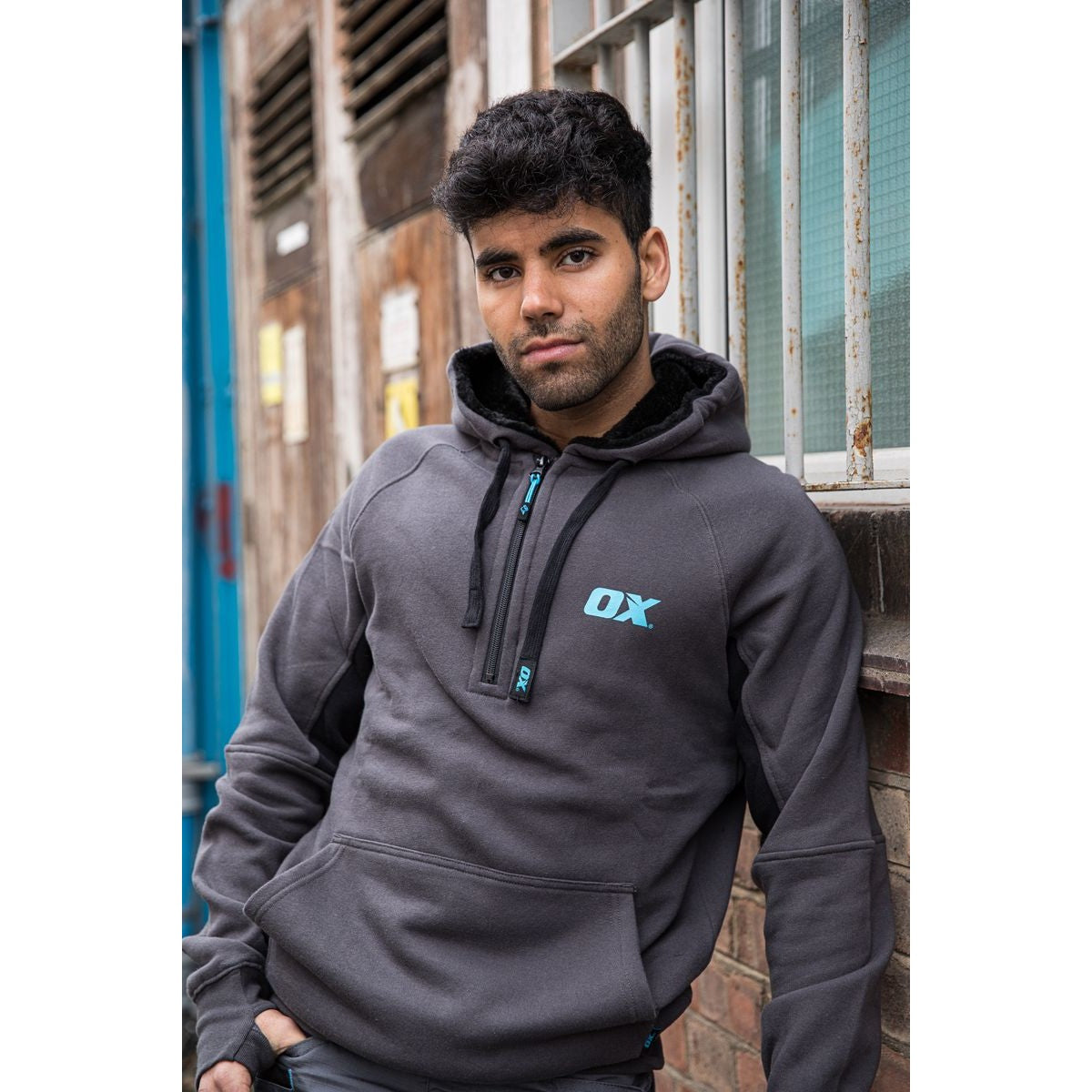 OX Hoodie - Black/Grey - M OX-W550403