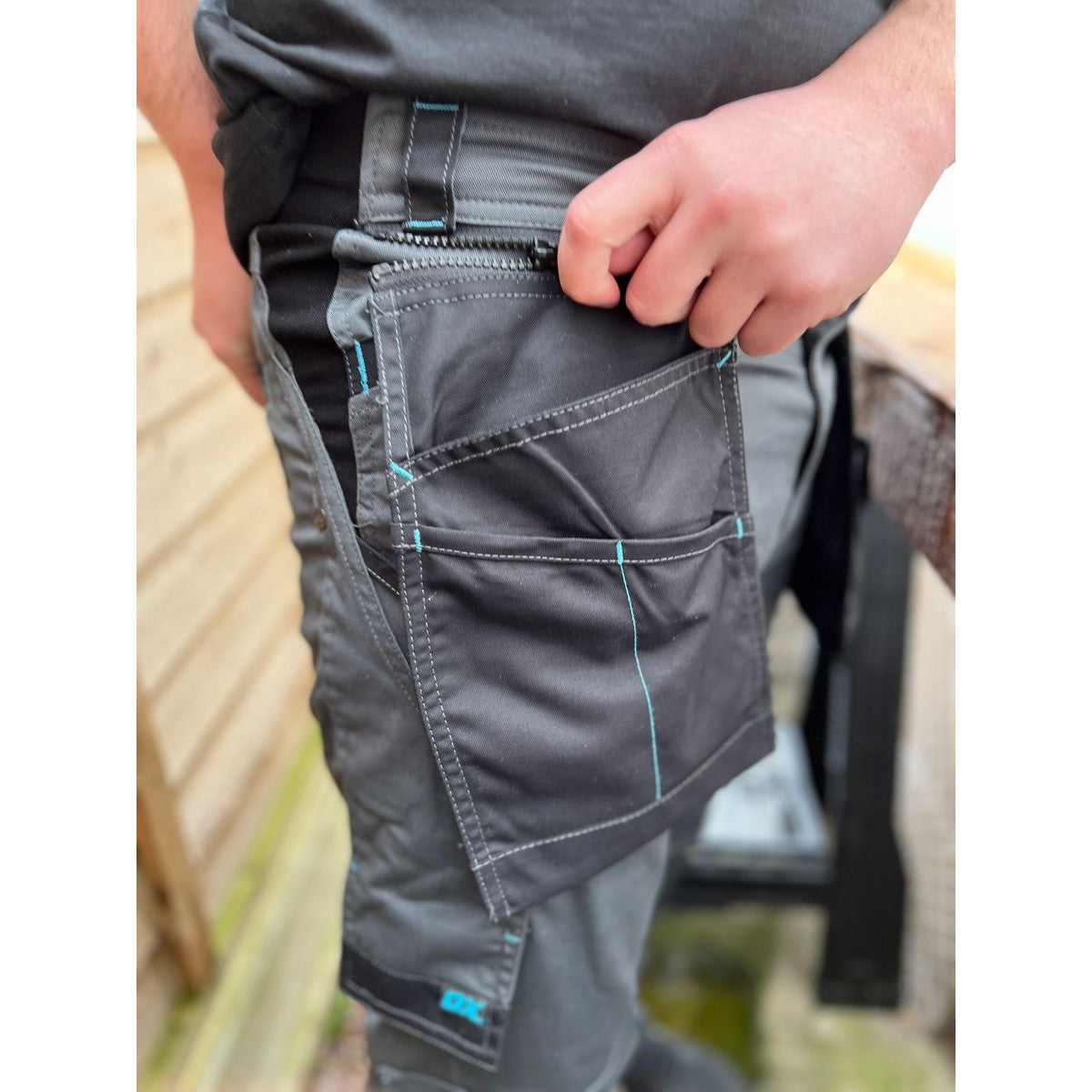 OX Heavy Duty Flex Waist Work Trousers - 36 OX-W554236