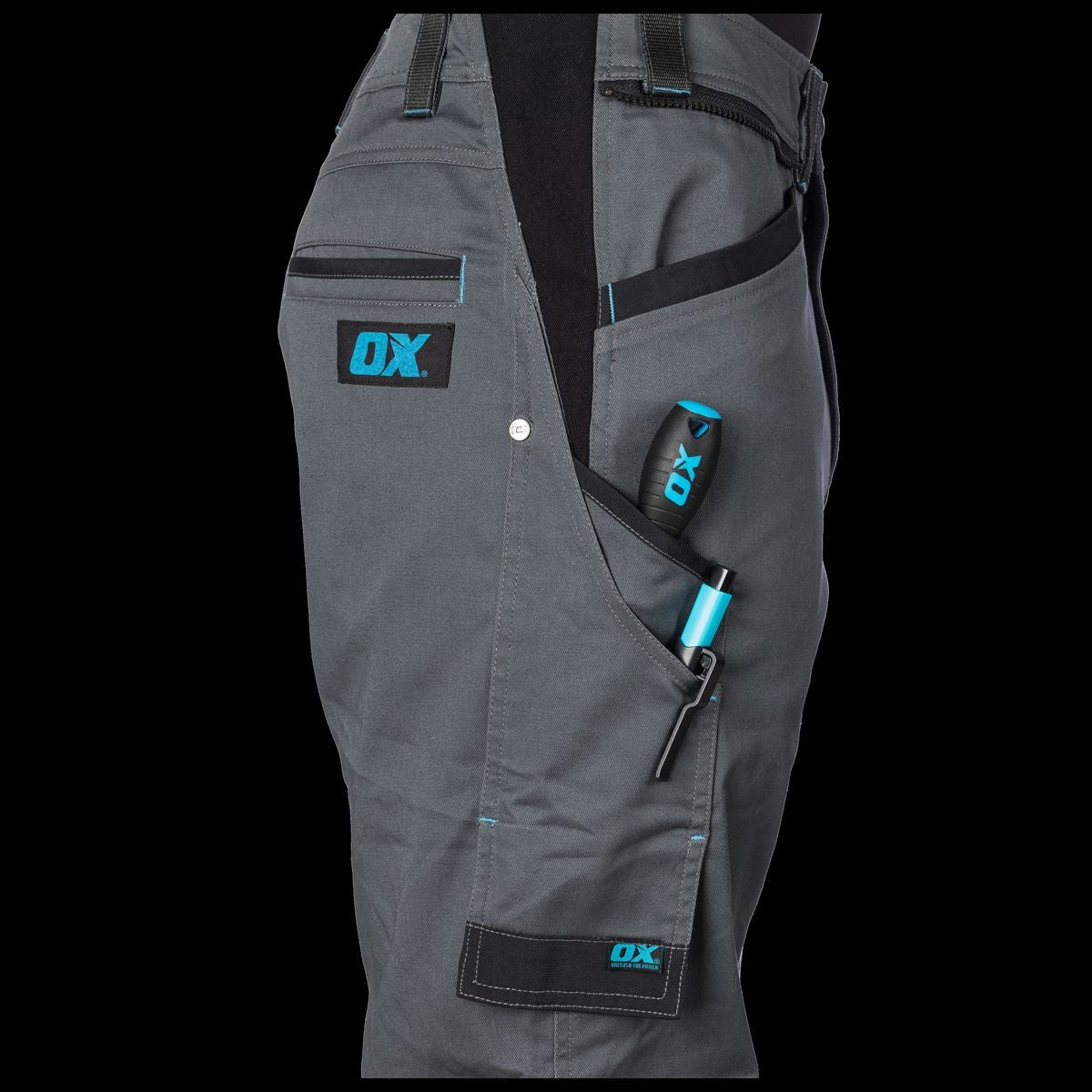OX Heavy Duty Flex Waist Work Trousers - 38 OX-W554238