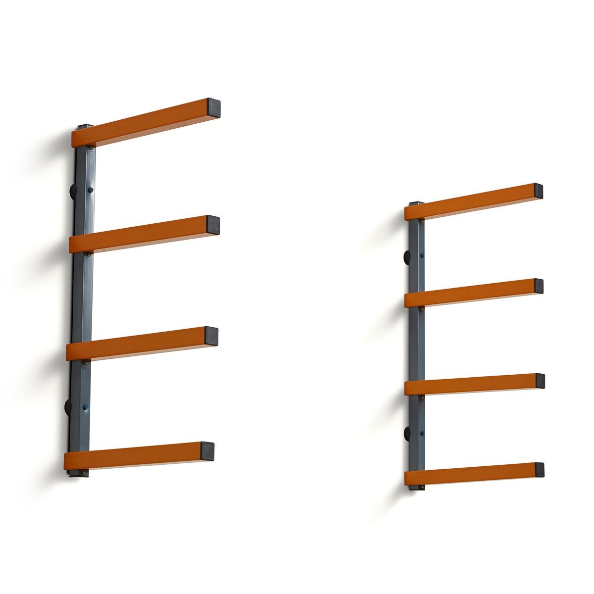 BORA Wall Rack 4 Level Orange/Gray - Color Box PBR-0410