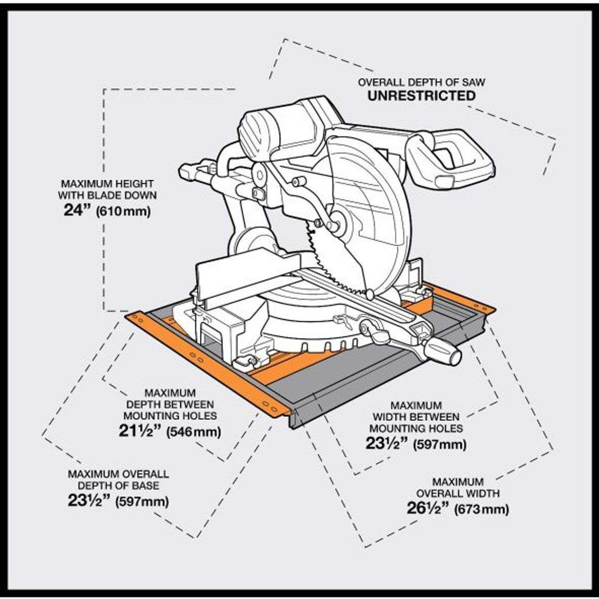 BORA Portacube STR Miter Saw Workstation PM-8000