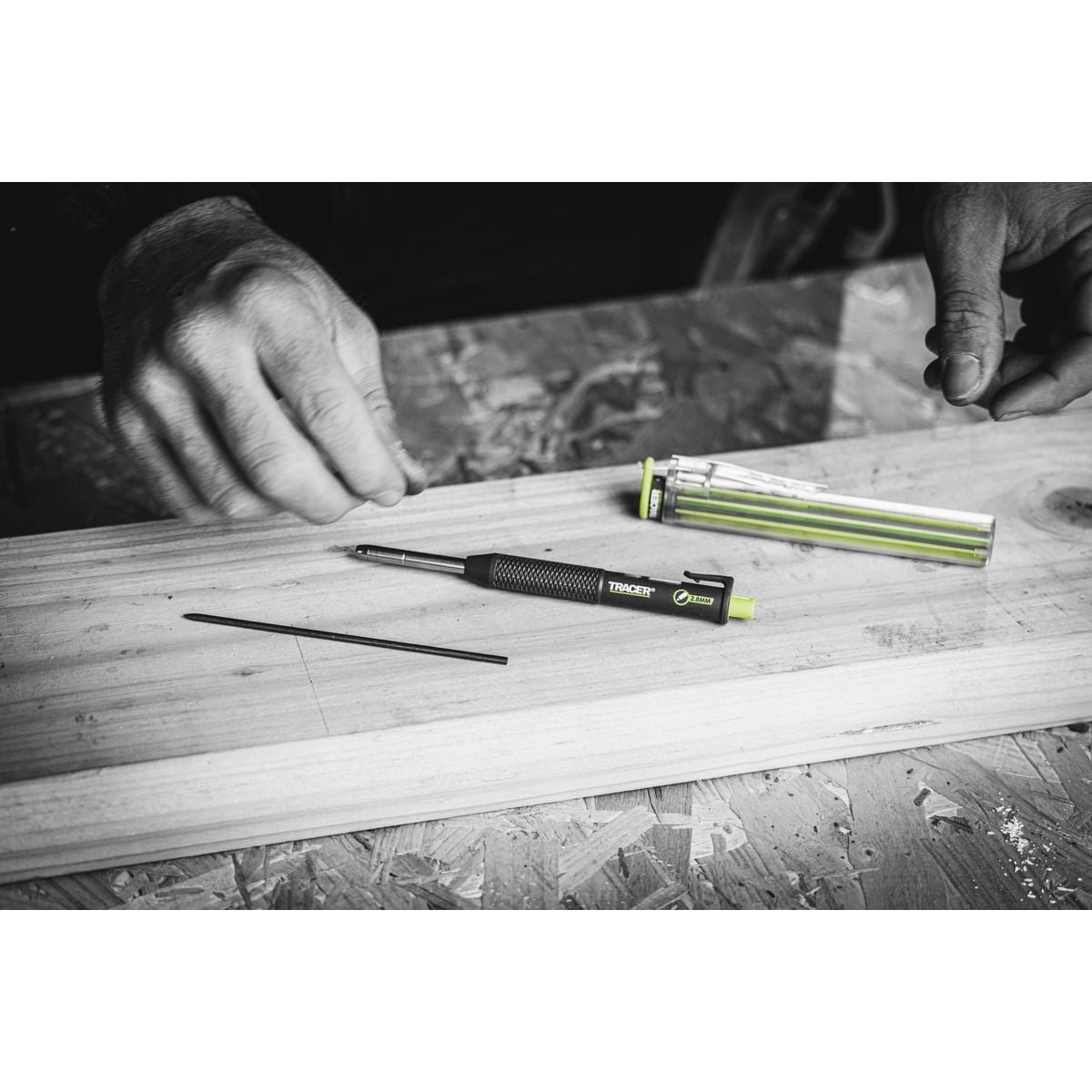 TRACER 2.0 3PC Marking Kit - Deep Hole Pencil + Lead Holster + Deep Hole Marker TMK3