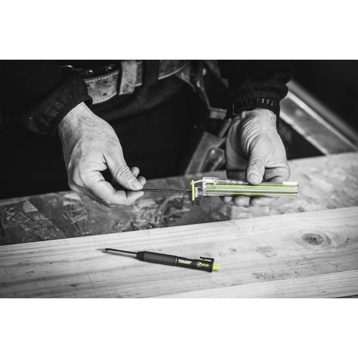 TRACER 2.0 3PC Marking Kit - Deep Hole Pencil + Lead Holster + Deep Hole Marker TMK3