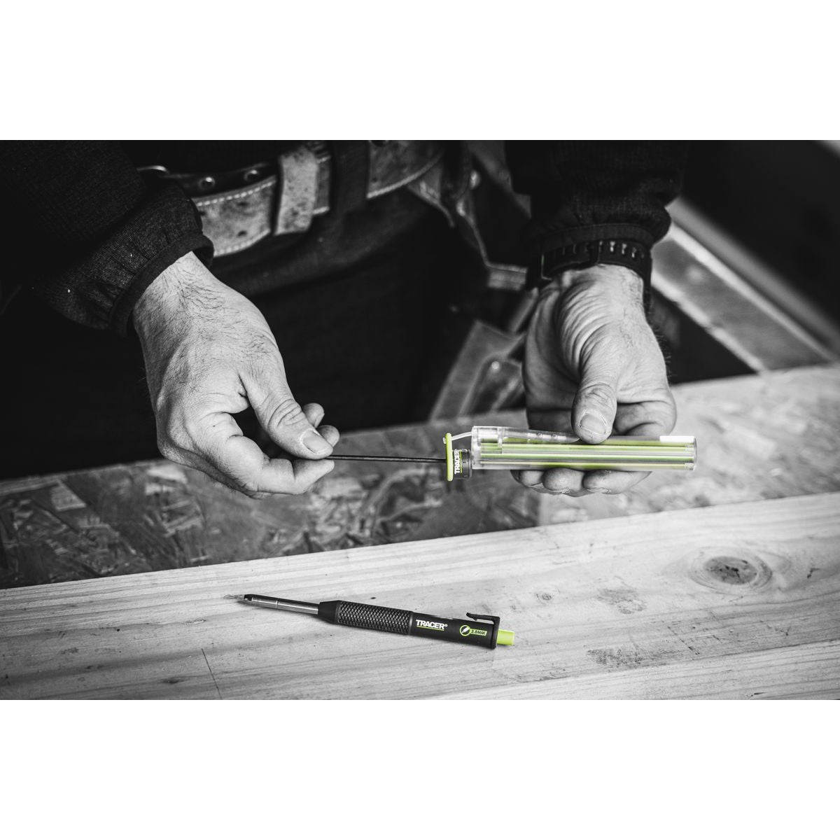 TRACER 2.0 3PC Marking Kit - Deep Hole Pencil + Lead Holster + Deep Hole Marker TMK3