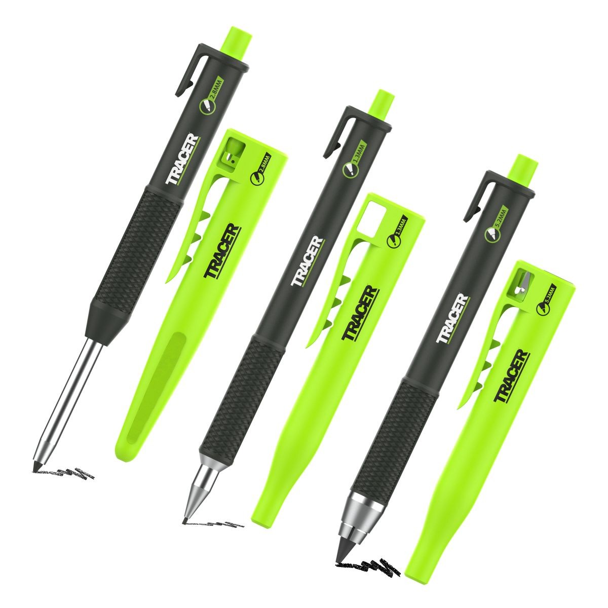 TRACER 3pc Pencil Marking Kit - 1.3mm, 2.8mm, 5.2mm TPK3