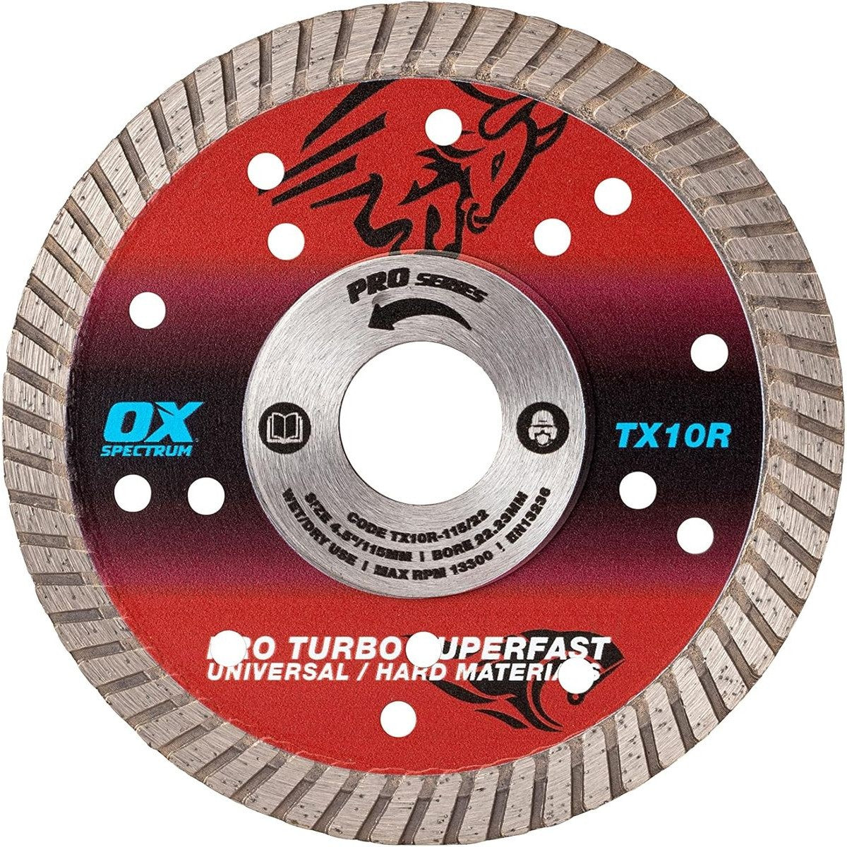 OX Pro Turbo Dia Blade - Multi-Steel - 180/22.23mm TX10R-180/22