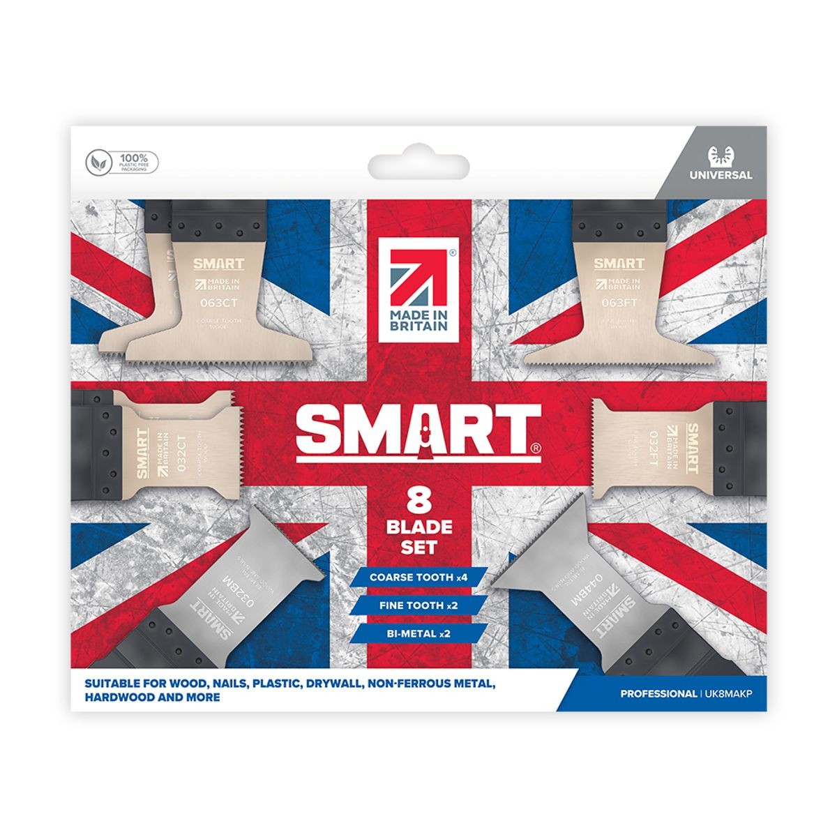 SMART UK SMART 8pce Multi-tool Blade Set PROMO UK8MAKP