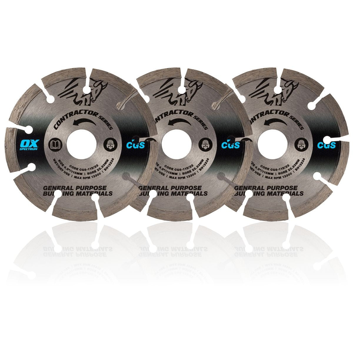 OX CGS 3 Blade Pack X3-CGS-115/22