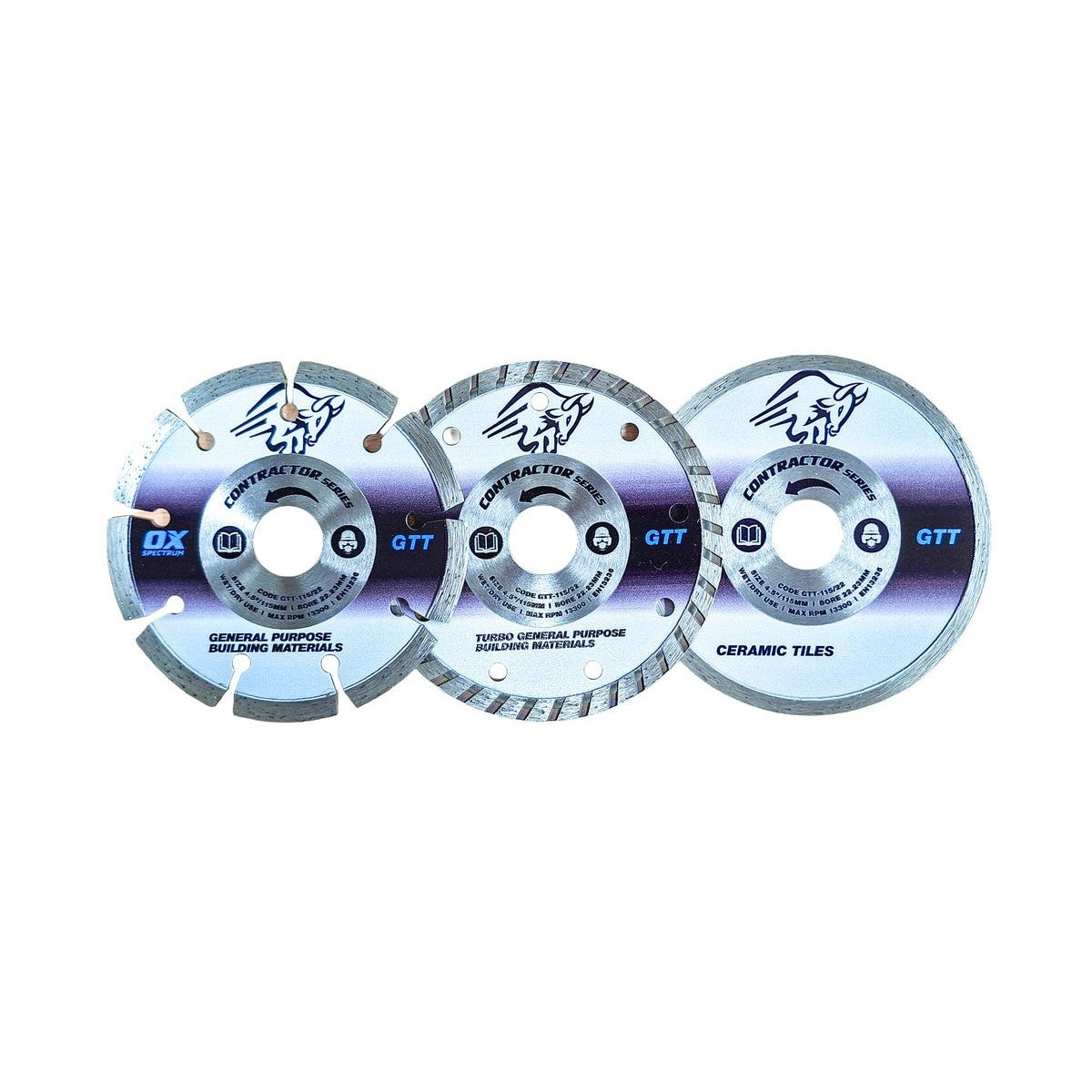 OX GTT 3 Blade Pack X3-GTT-115/22