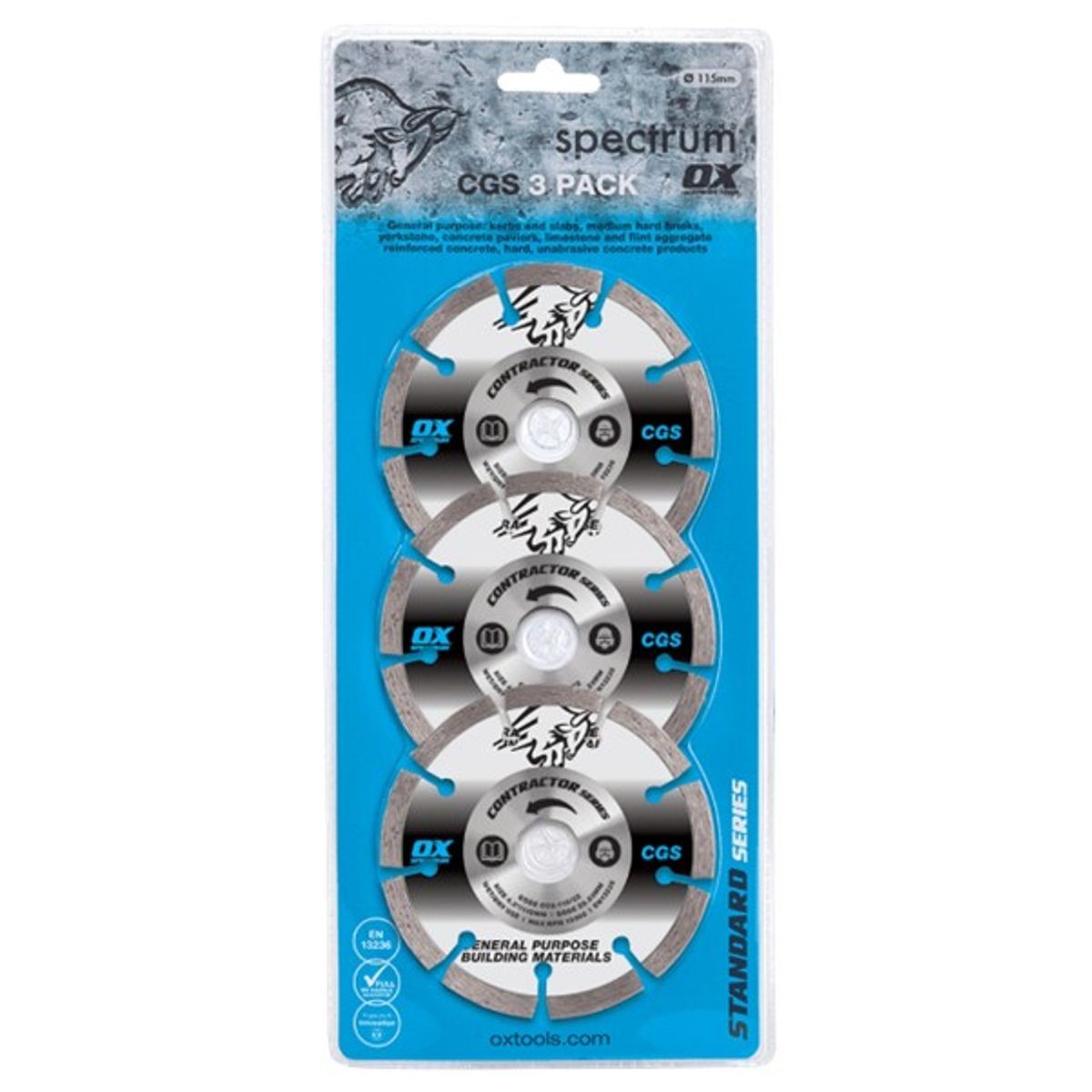 OX GTT 3 Blade Pack X3-GTT-115/22