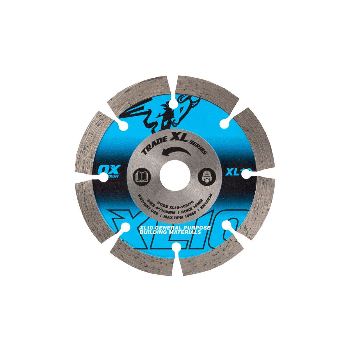 OX Trade XL-10 Segmented Diamond Blade - General Purpose - 105/16mm XL10-105/16