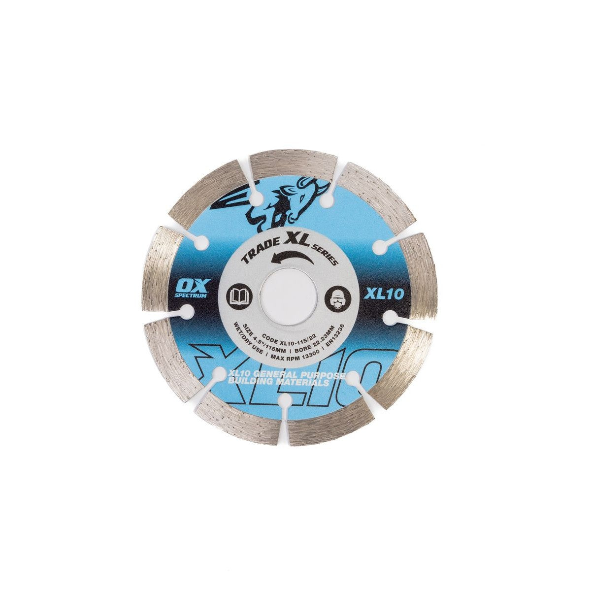 OX Trade XL-10 Segmented Diamond Blade - General Purpose - 115/22.23mm XL10-115/22