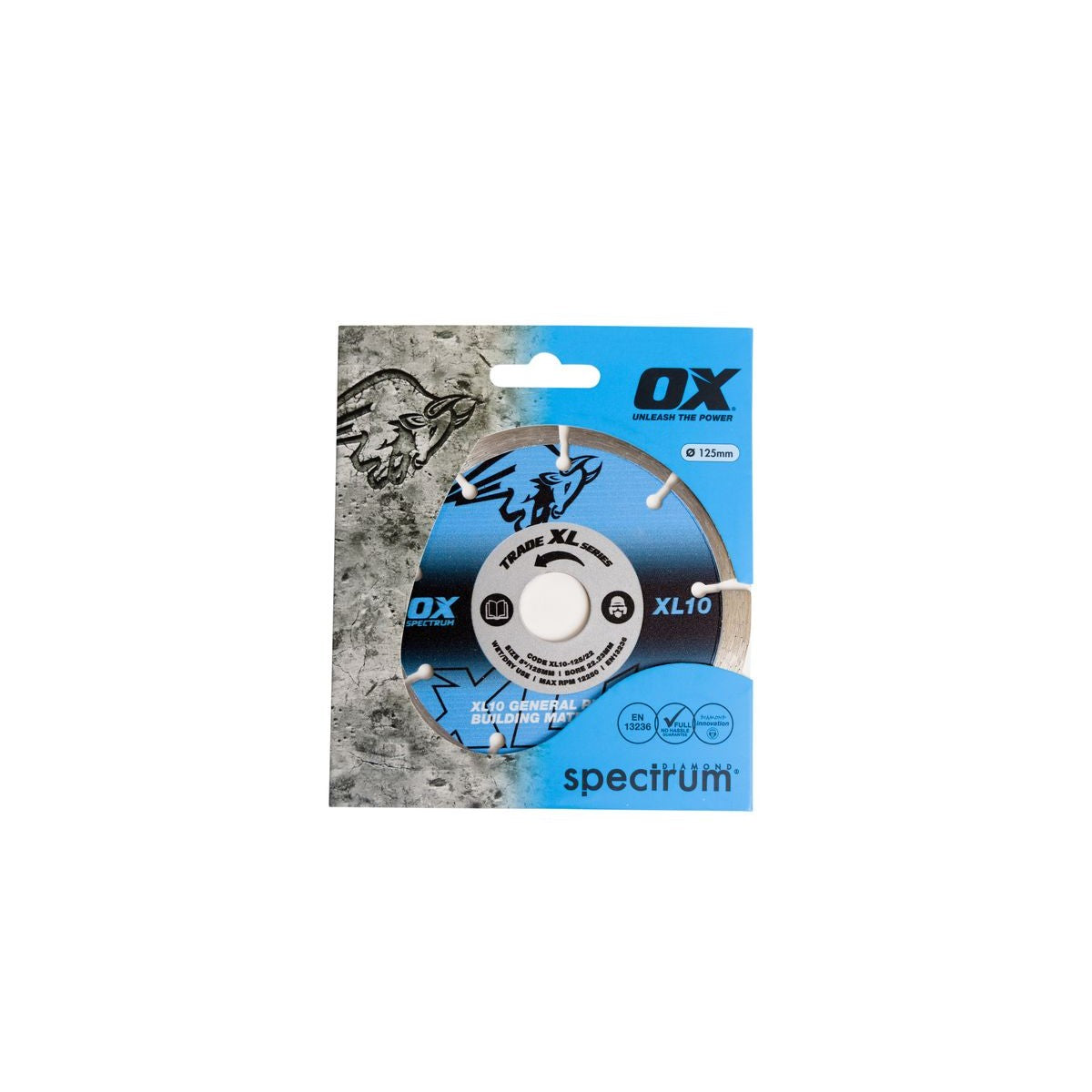 OX Trade XL-10 Segmented Diamond Blade - General Purpose - 125/22.23mm XL10-125/22