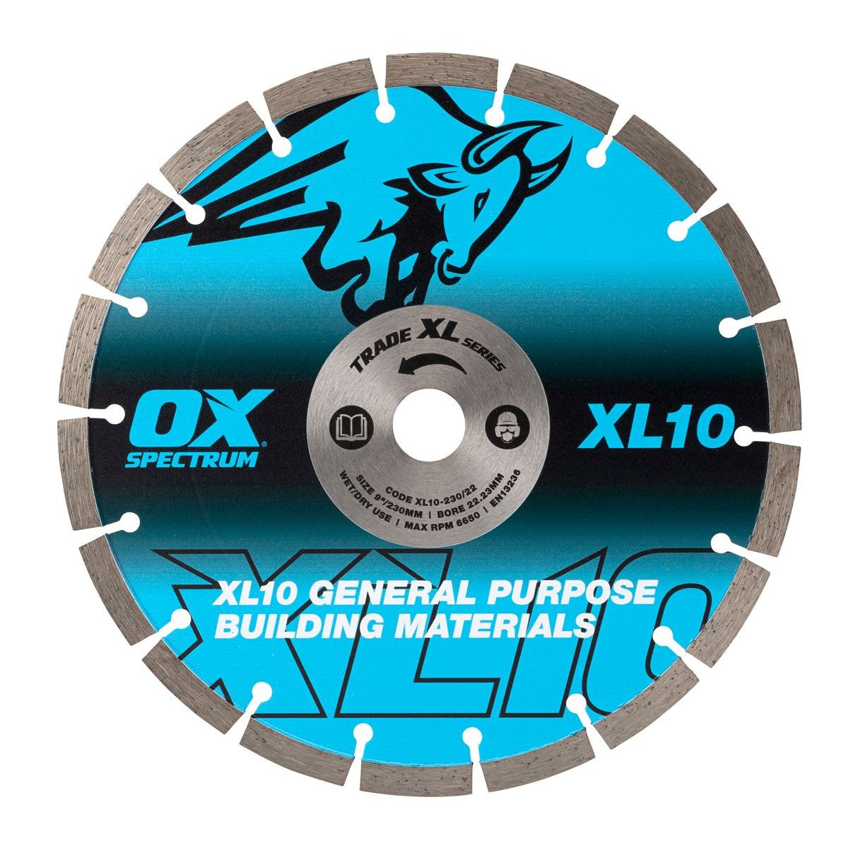 OX Trade XL-10 Segmented Diamond Blade - General Purpose - 230/22.23mm XL10-230/22