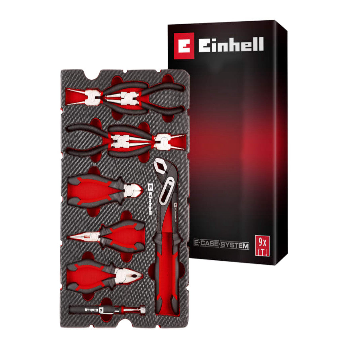 Einhell E-Case Inlay Pliers Set, 9 Piece EINEIPLISET
