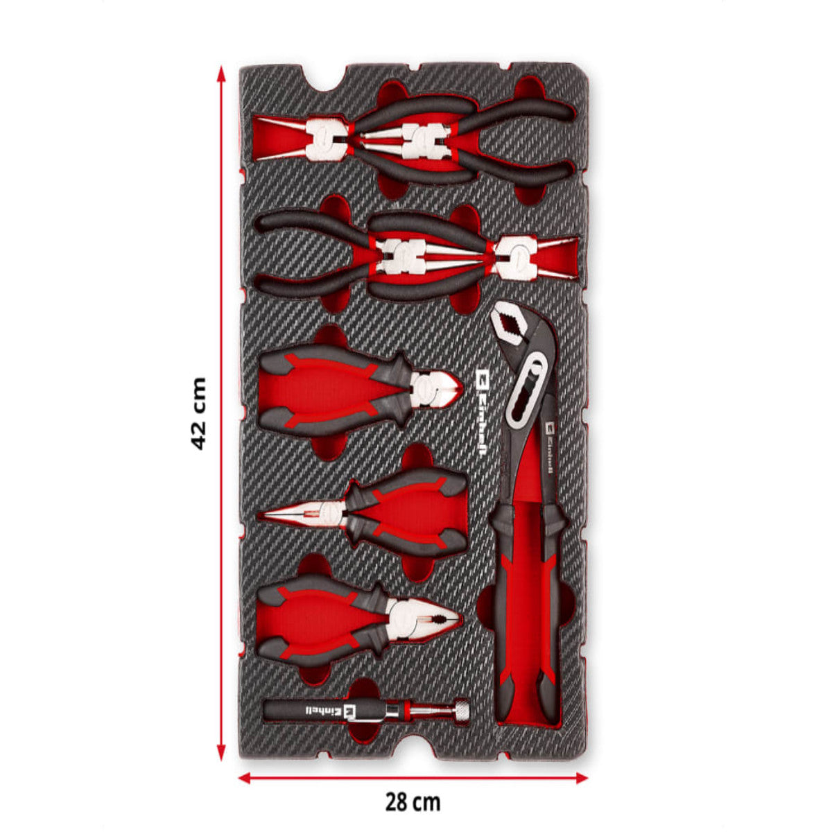 Einhell E-Case Inlay Pliers Set, 9 Piece EINEIPLISET