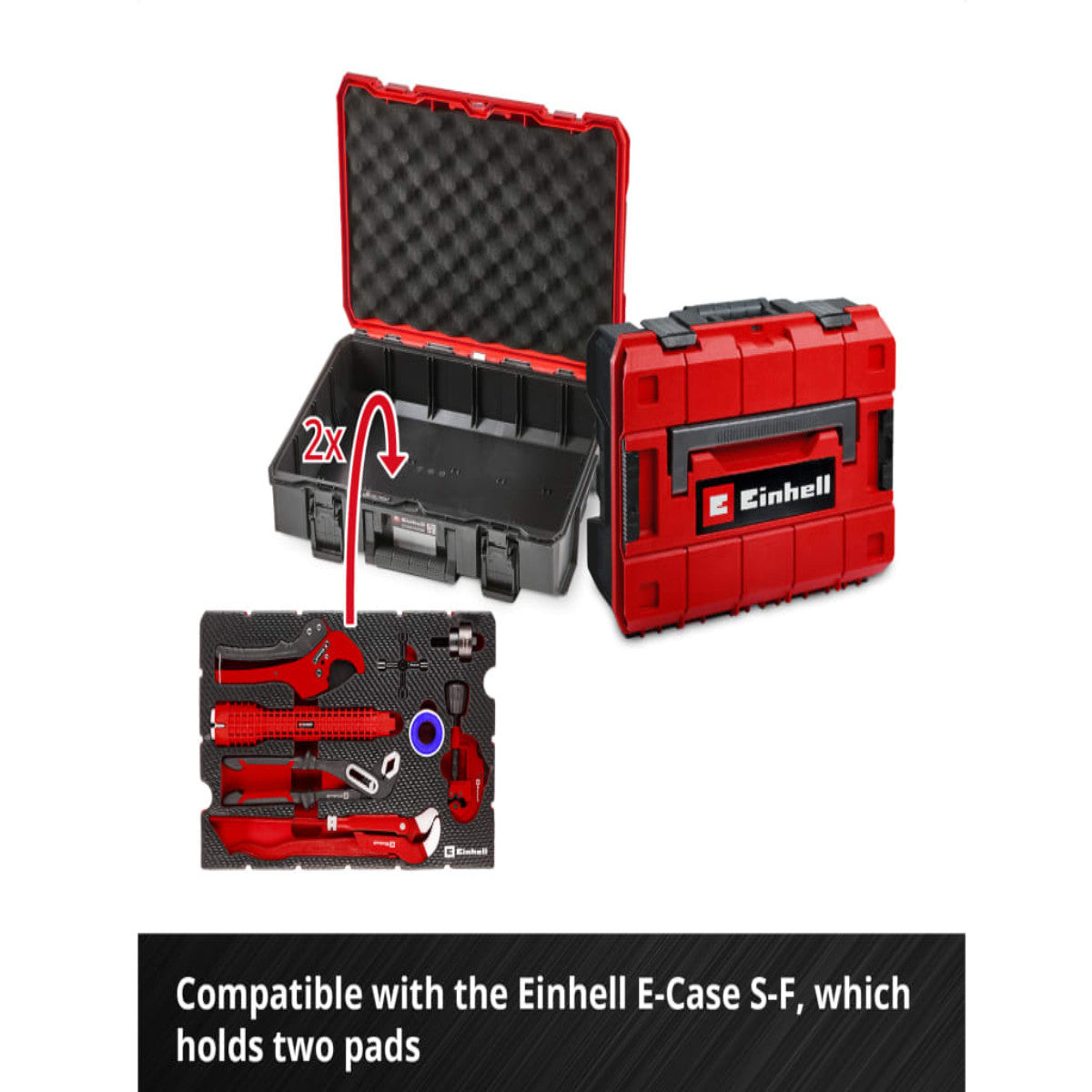 Einhell E-Case Inlay Plumbing Installation Set, 8 Piece EINEIPLUMSET