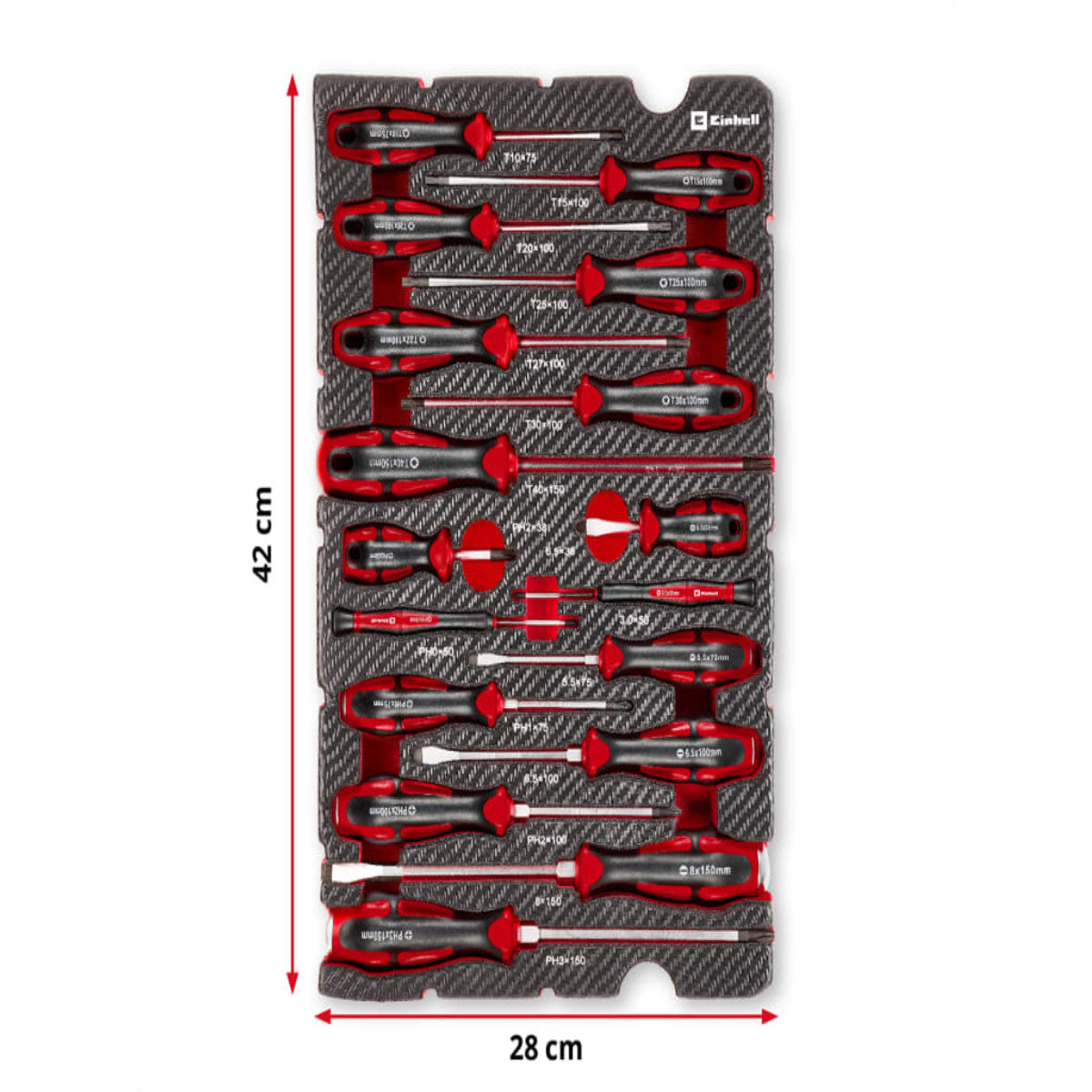 Einhell E-Case Inlay Screwdriver Set, 17 Piece EINEISDRISET