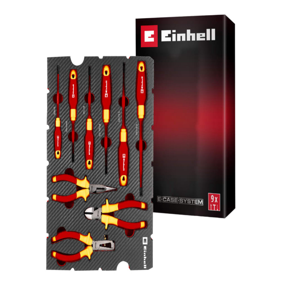 Einhell E-Case Inlay Electrician’s Tools Set, 9 Piece EINEIVDESET