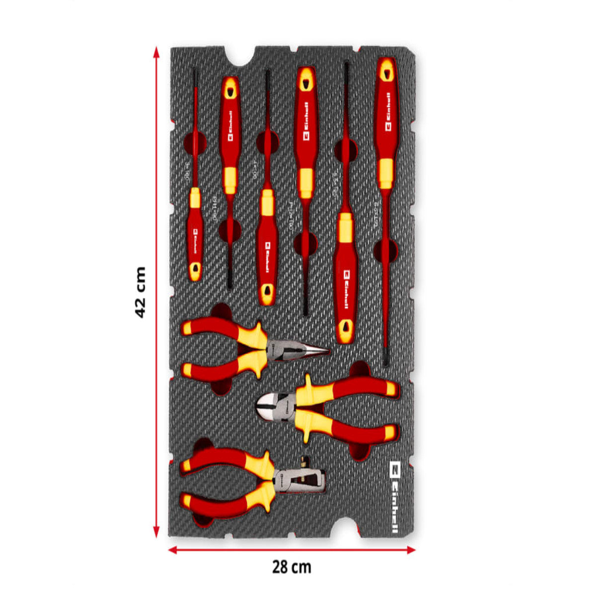 Einhell E-Case Inlay Electrician’s Tools Set, 9 Piece EINEIVDESET