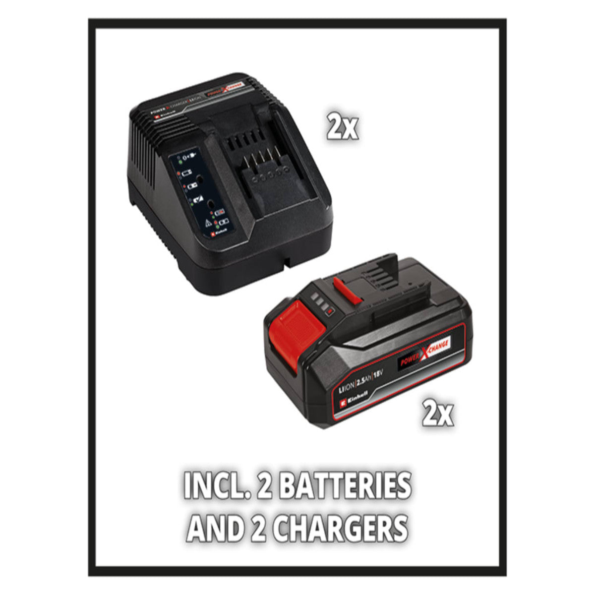 Einhell GE-CM 36/33 Li Power X-Change Lawn Mower 36V 2 x 2.5Ah Li-ion EINGECM3633K