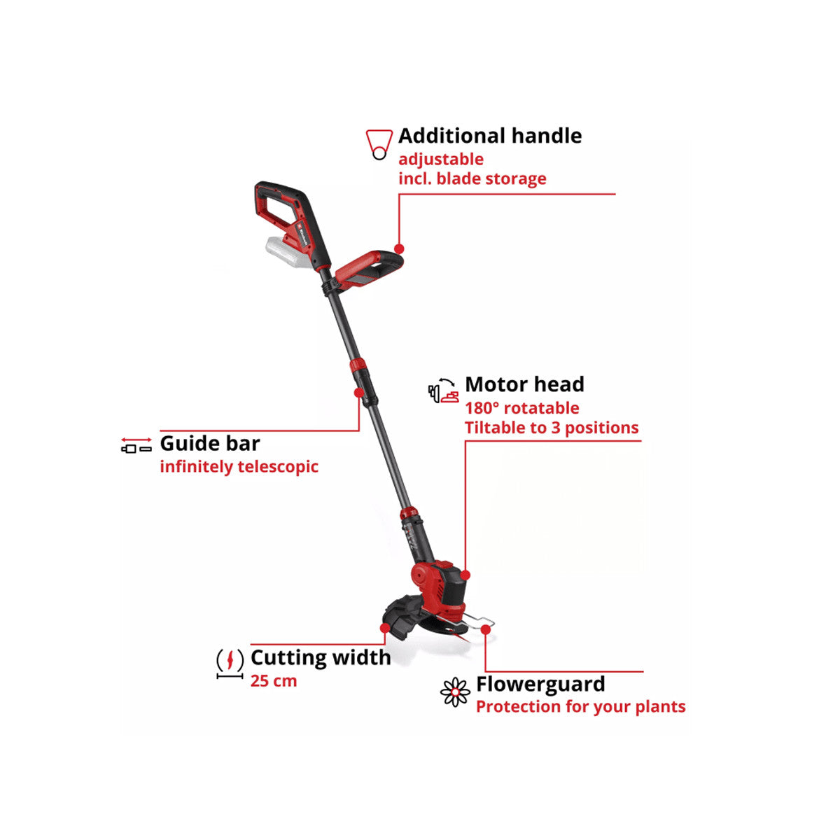 Einhell GE-CT 18/25-1 Li-Solo Lawn Trimmer 18V Bare Unit EINGECT1825N