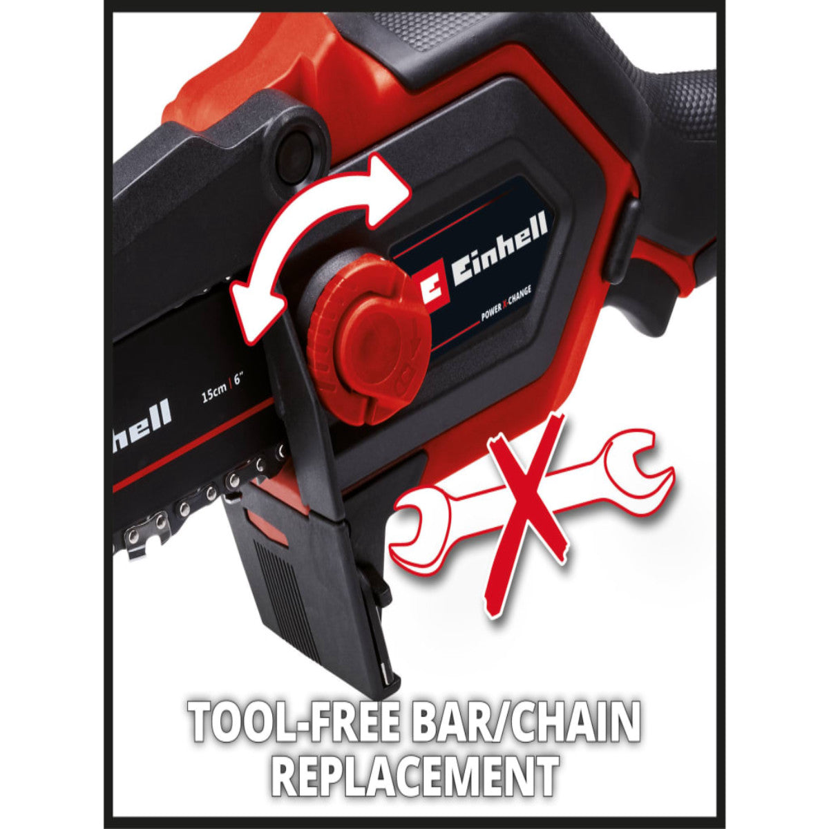 Einhell GE-PS 18/15 Li BL-Solo Power X-Change Pruning Chain Saw 18V Bare Unit EINGEPS1815N