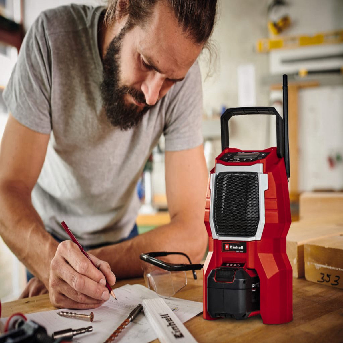 Einhell TC-RA 18 Li BT - Solo Cordless Radio 18V Bare Unit EINTCRA18