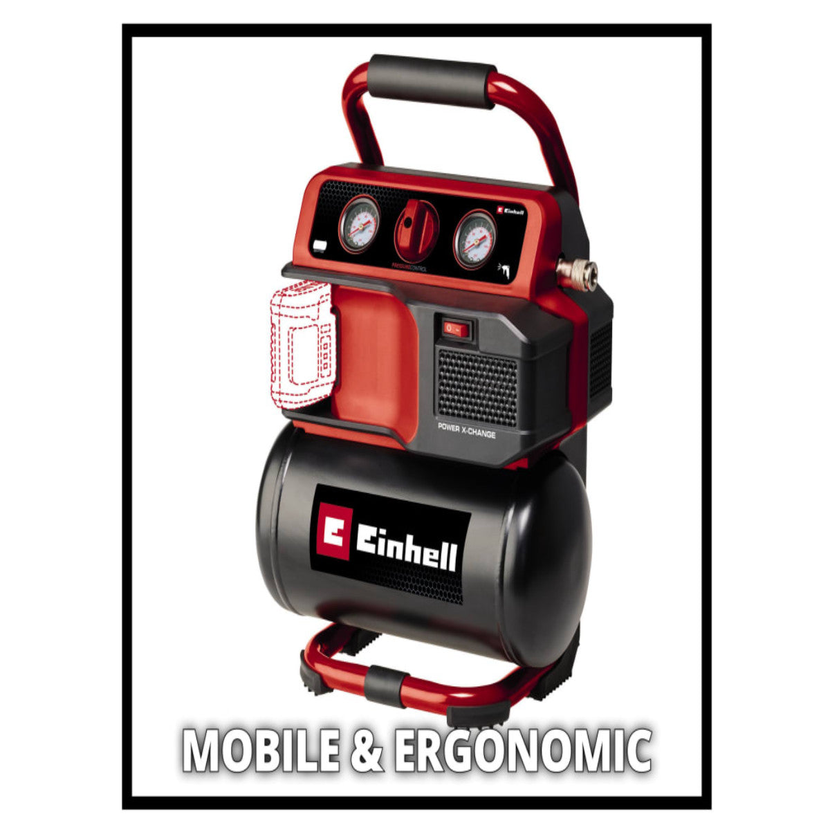 Einhell TE-AC 18/75 Li OF-Solo Power X-Change Air Compressor 18V Bare Unit EINTEAC1875N