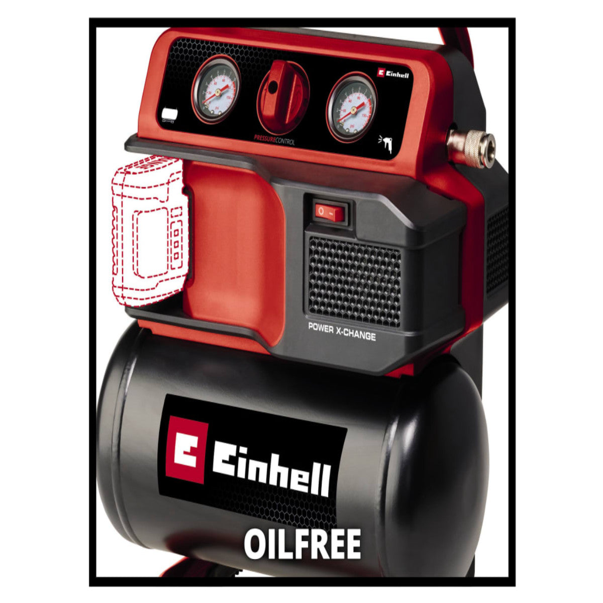 Einhell TE-AC 18/75 Li OF-Solo Power X-Change Air Compressor 18V Bare Unit EINTEAC1875N