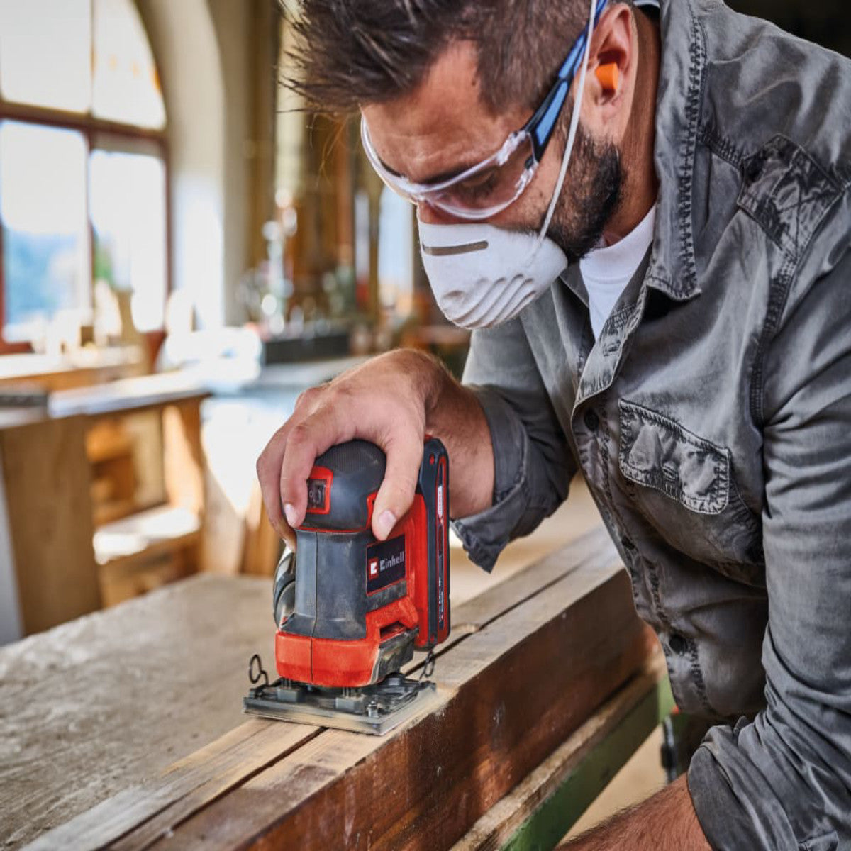Einhell TE-OS 18/113 Li-Solo Power X-Change Palm Sander 18V Bare Unit EINTEOS113N