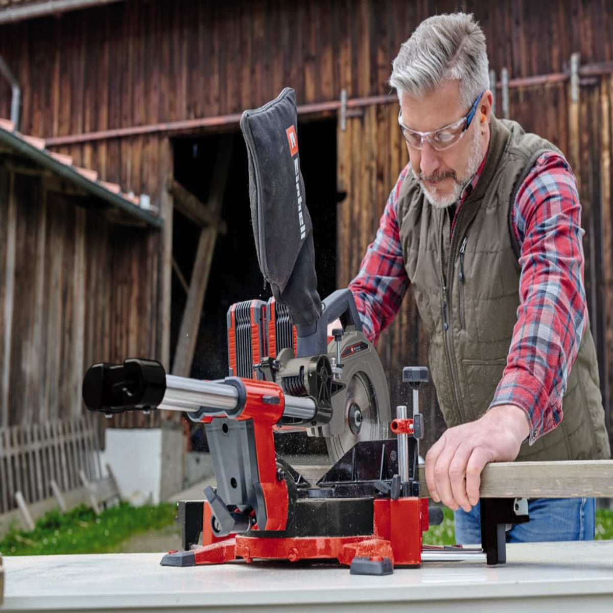 Einhell TE-SM 36/210 Li-Solo Power X-Change Sliding Mitre Saw 18V Bare Unit EINTESM210N