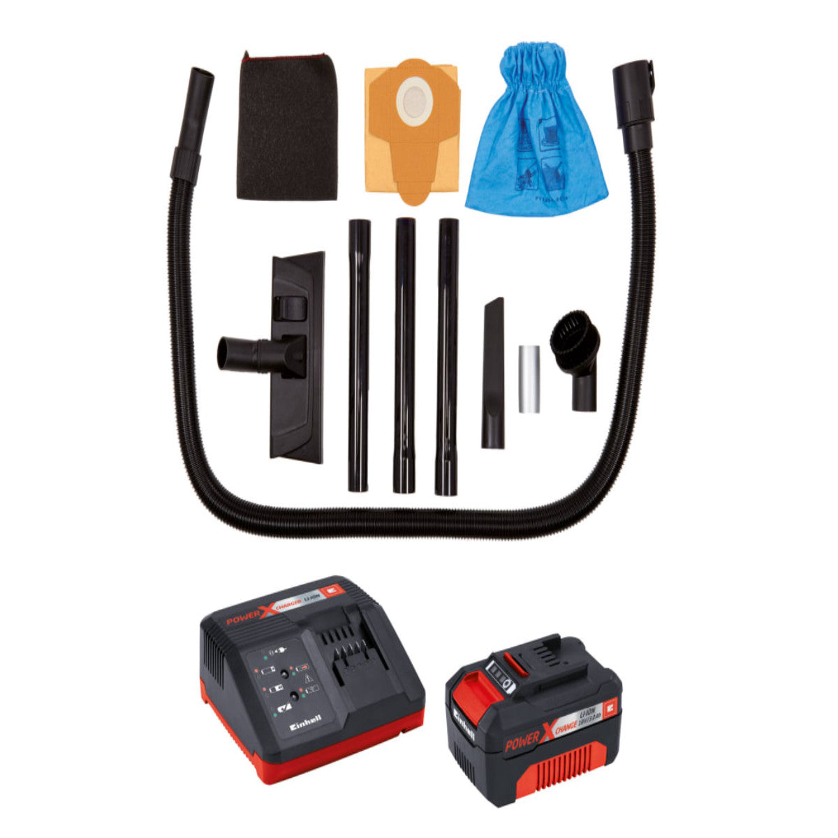 Einhell TC-VC 18/20 Li Power X-Change Cordless Wet & Dry Vacuum 18V 1 x 3.0Ah Li-ion EINTEVC1820C
