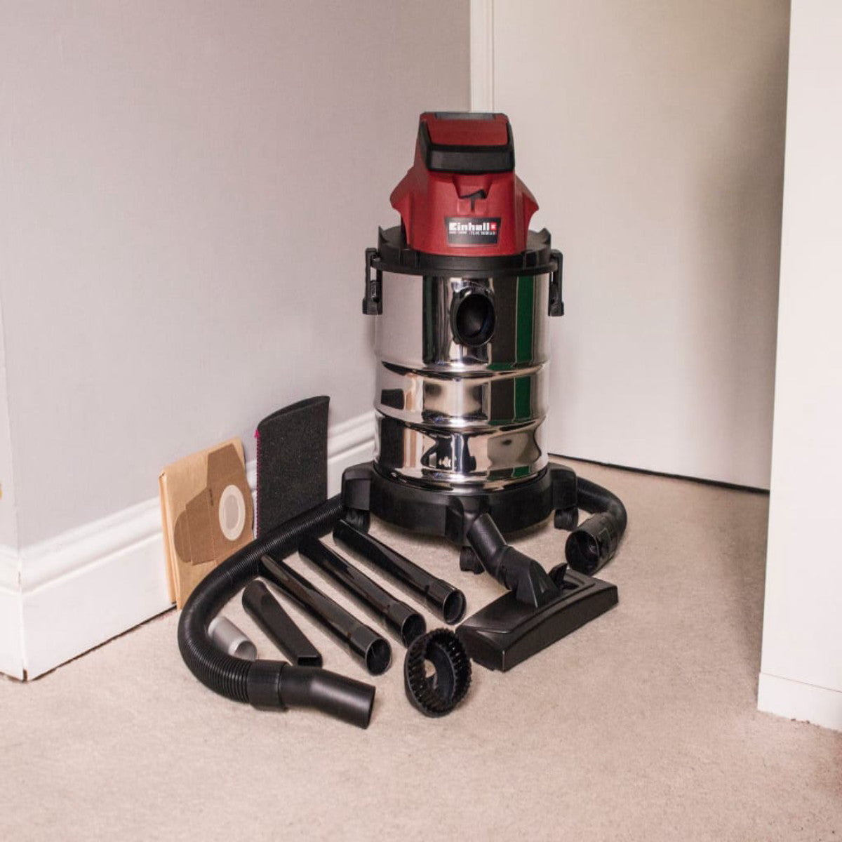 Einhell TC-VC 18/20 Li Power X-Change Cordless Wet & Dry Vacuum 18V 1 x 3.0Ah Li-ion EINTEVC1820C