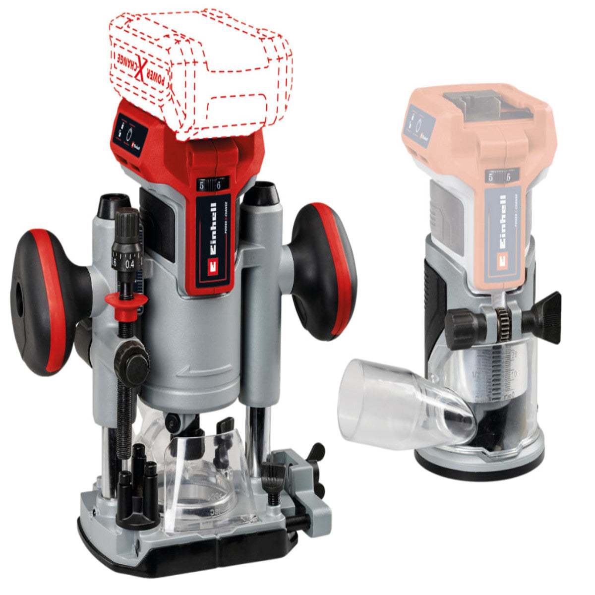 Einhell TP-RO 18 Set Li BL-Solo Power X-Change Router/Palm Router 18V Bare Unit EINTPRO18KN