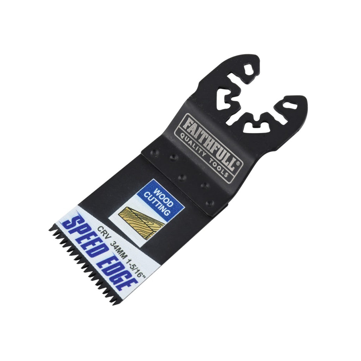 Faithfull Multi-Tool Speed Edge Wood Blade 34mm (5 Pack) FAIMFW34SE5