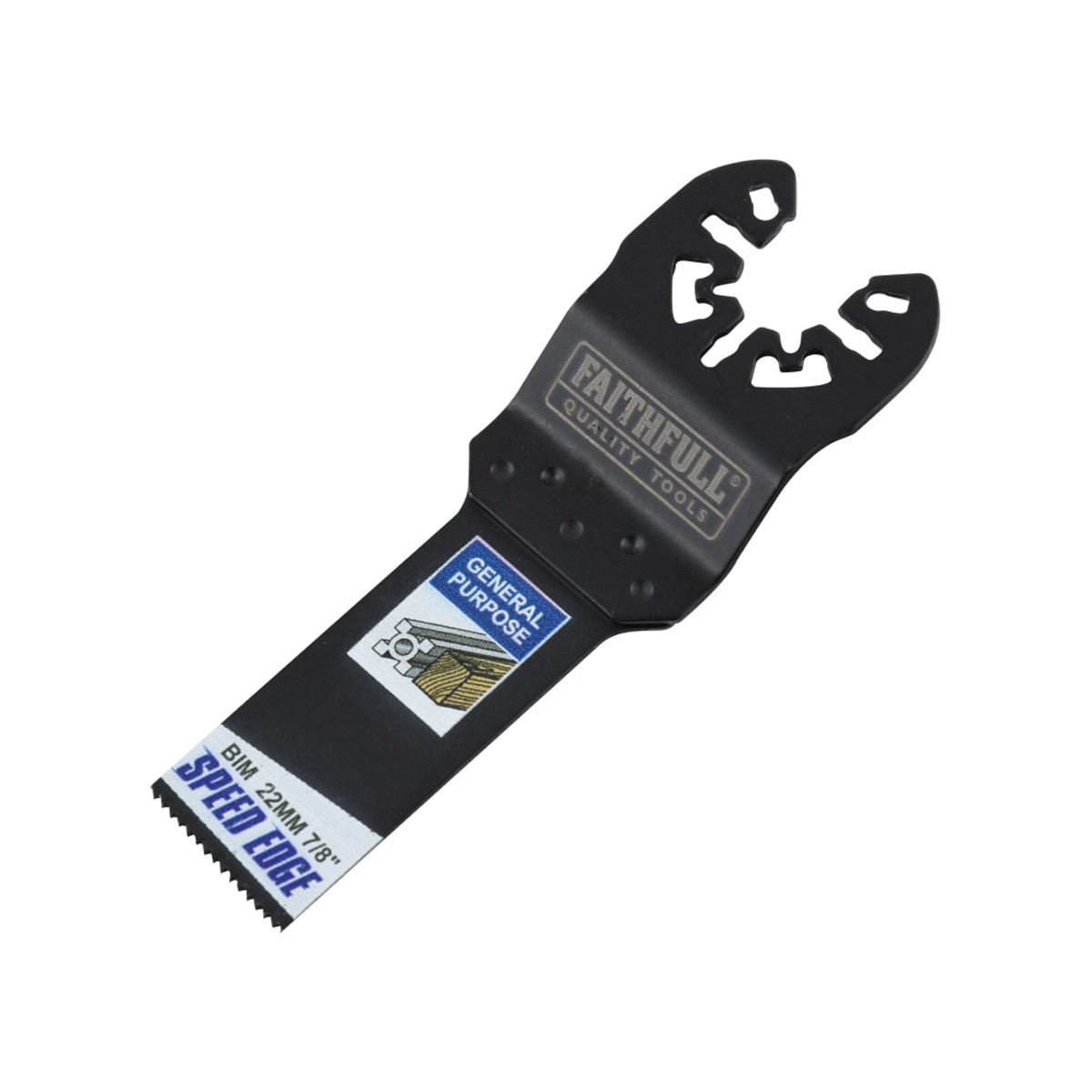 Faithfull Multi-Tool Speed Edge Wood/Metal Blade 22mm (5 Pack) FAIMFWM22SE5