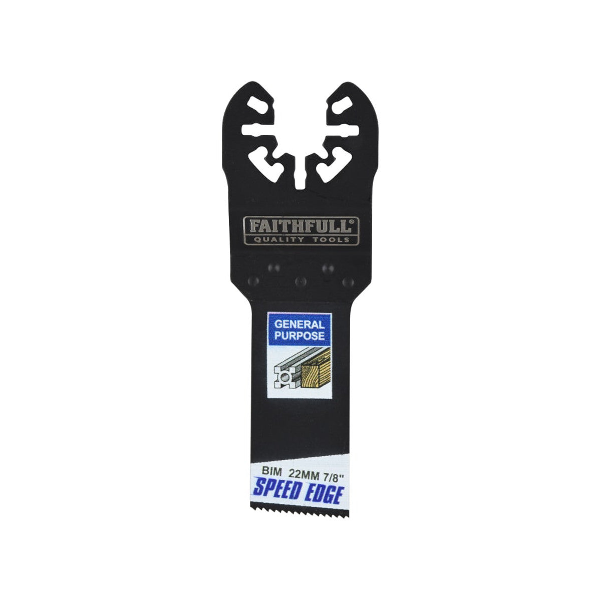Faithfull Multi-Tool Speed Edge Wood/Metal Blade 22mm (5 Pack) FAIMFWM22SE5