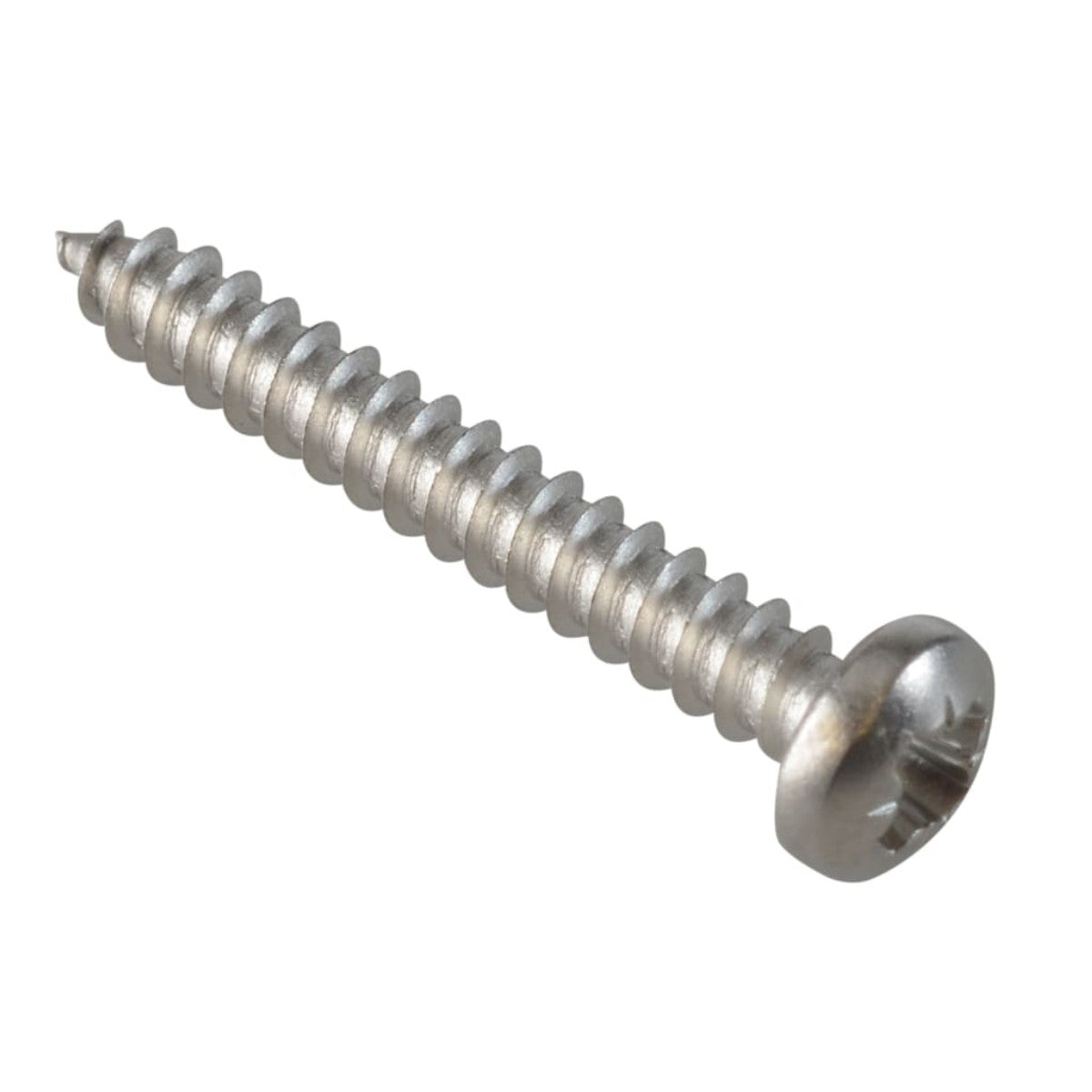 ForgeFix Self-Tapping Screw Pozi Compatible Pan Head SS 1in x 6 ForgePack 30 FOR184997