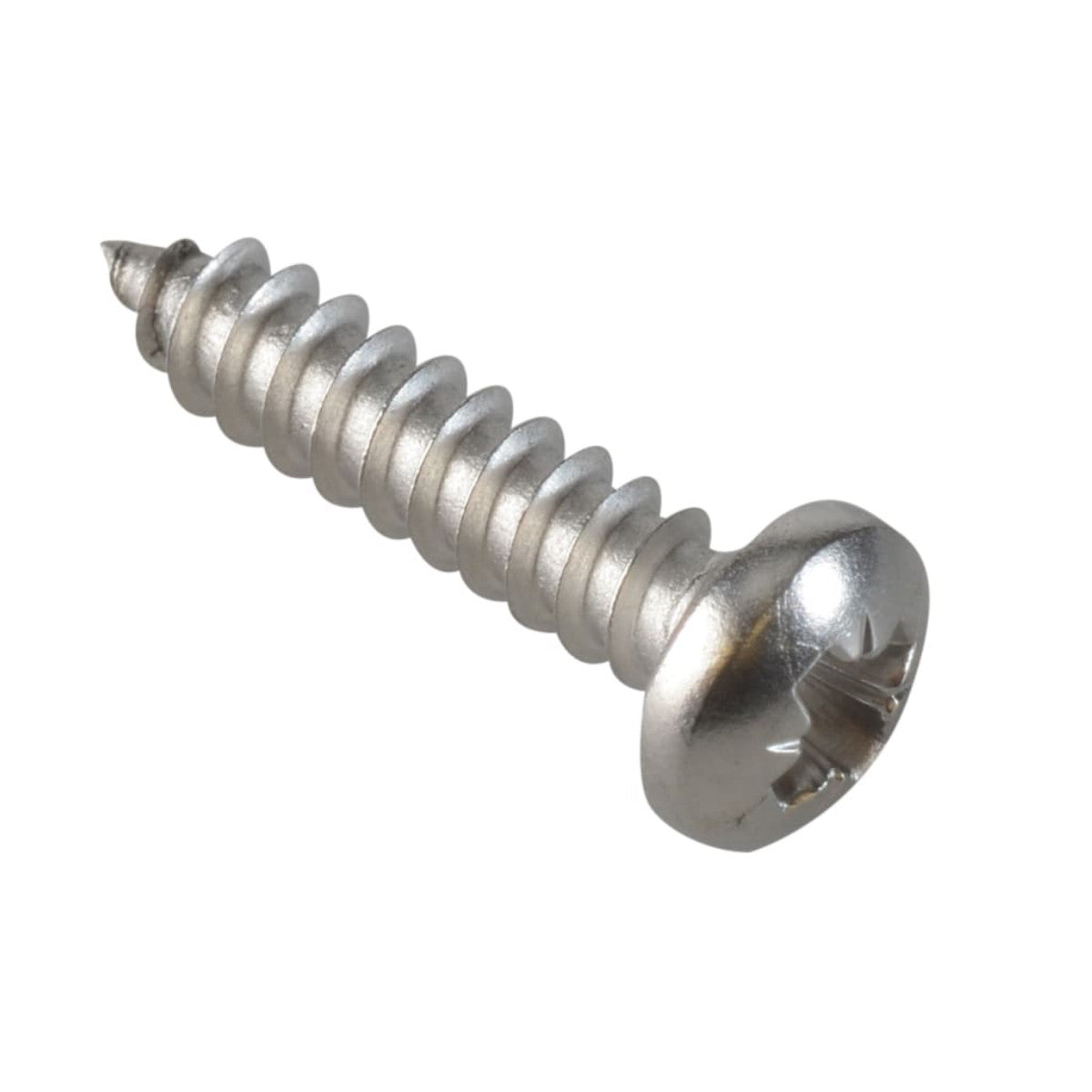 ForgeFix Self-Tapping Screw Pozi Compatible Pan Head SS 3/4in x 8 ForgePack 30 FOR185086