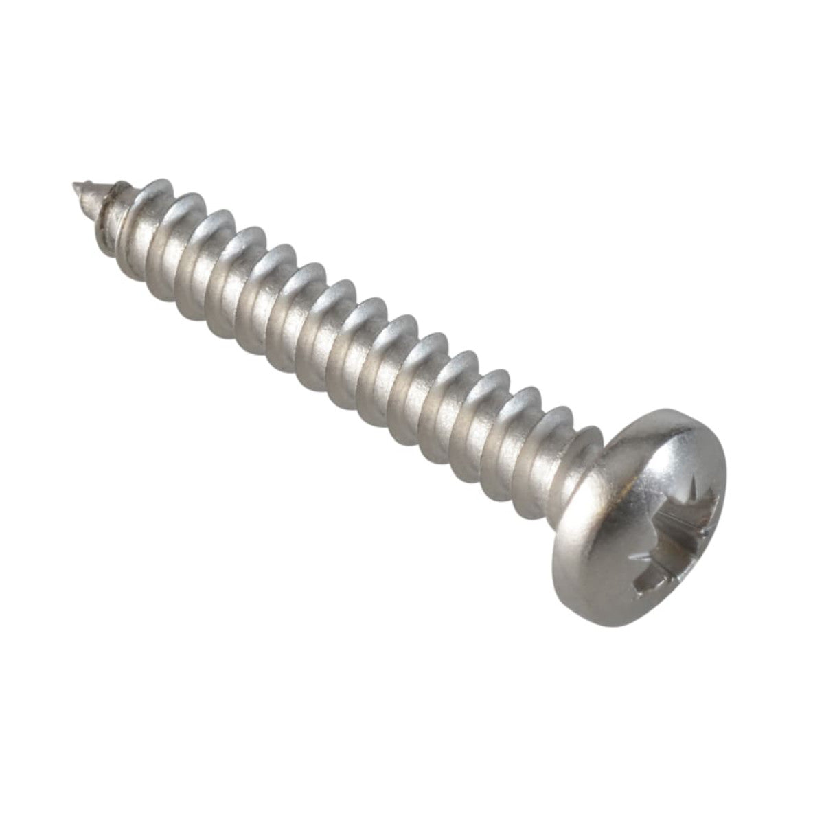ForgeFix Self-Tapping Screw Pozi Compatible Pan Head SS 1in x 8 ForgePack 25 FOR185116
