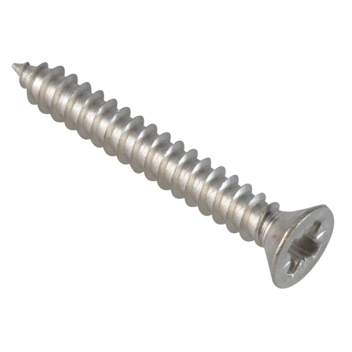 ForgeFix Self-Tapping Screw Pozi Compatible Pan Head SS 1.1/4in x 8 ForgePack 20 FOR185147
