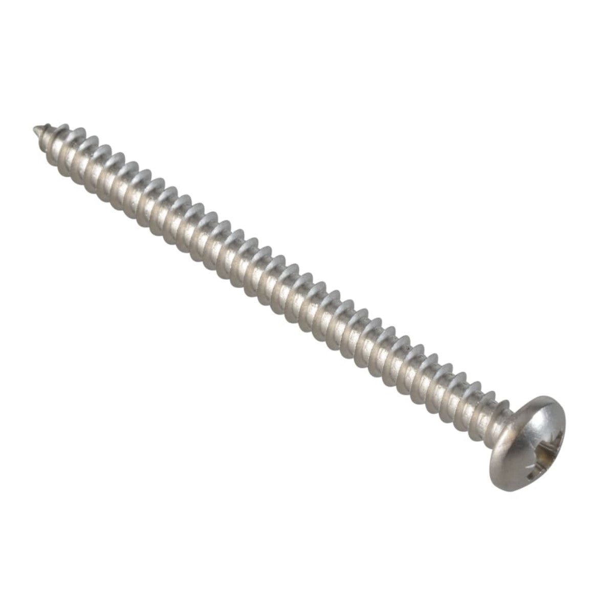 ForgeFix Self-Tapping Screw Pozi Compatible Pan Head SS 2in x 8 ForgePack 12 FOR185208