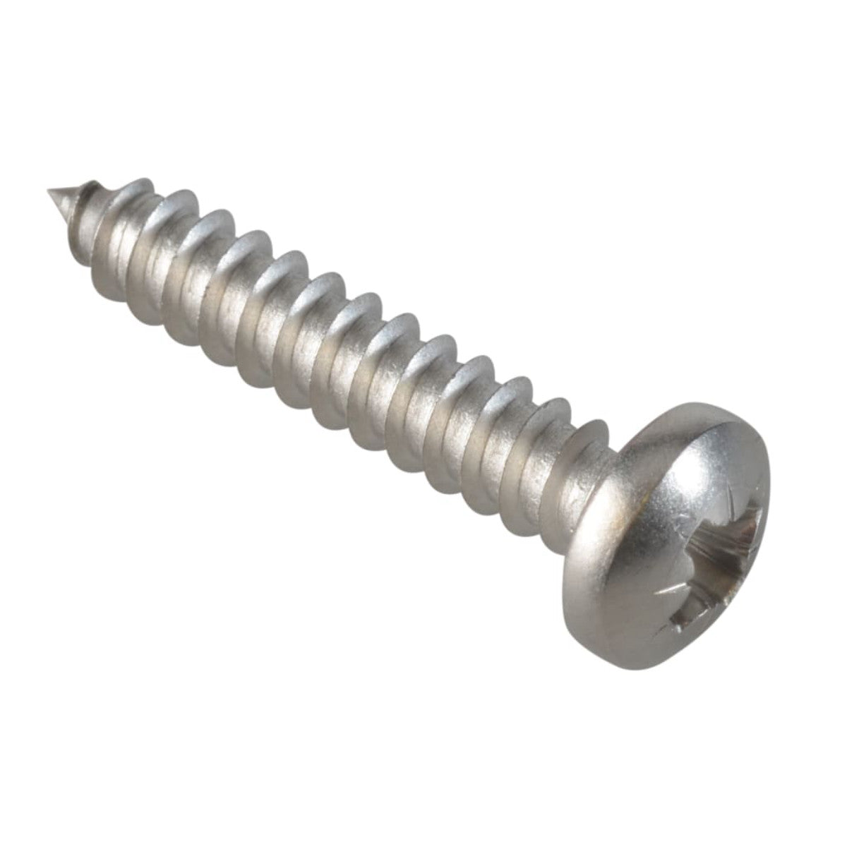 ForgeFix Self-Tapping Screw Pozi Compatible Pan Head SS 1in x 10 ForgePack 15 FOR185291