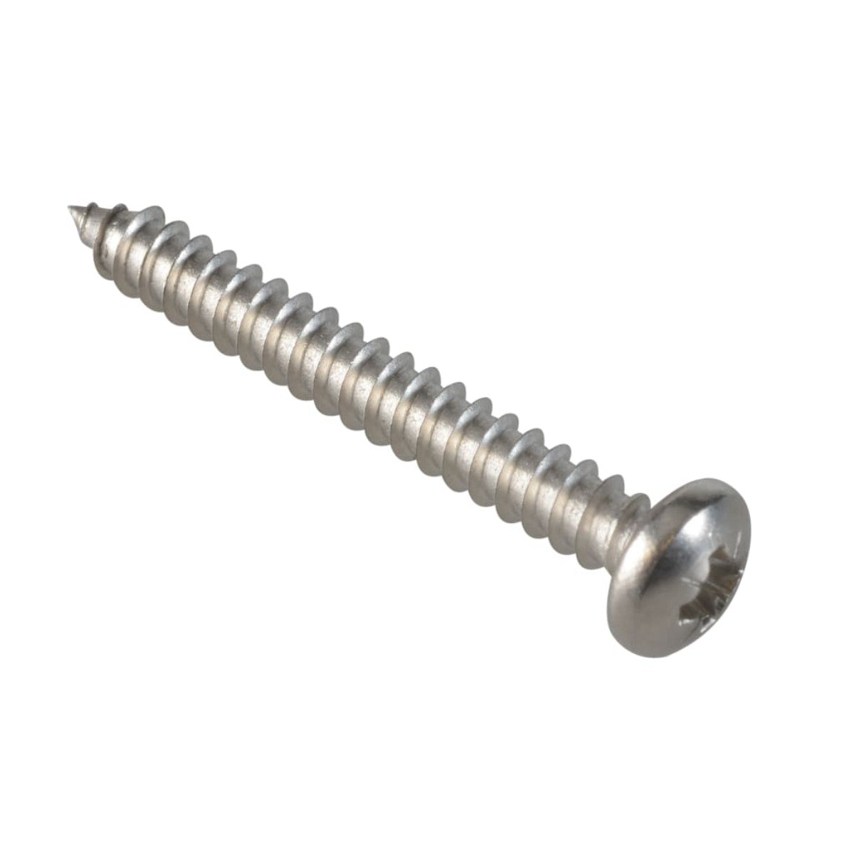 ForgeFix Self-Tapping Screw Pozi Compatible Pan Head SS 1.1/2in x 10 ForgePack 10 FOR185352