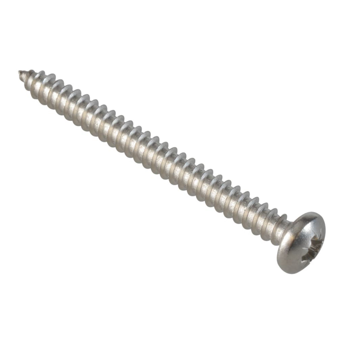ForgeFix Self-Tapping Screw Pozi Compatible Pan Head SS 2in x 10 ForgePack 8 FOR185383
