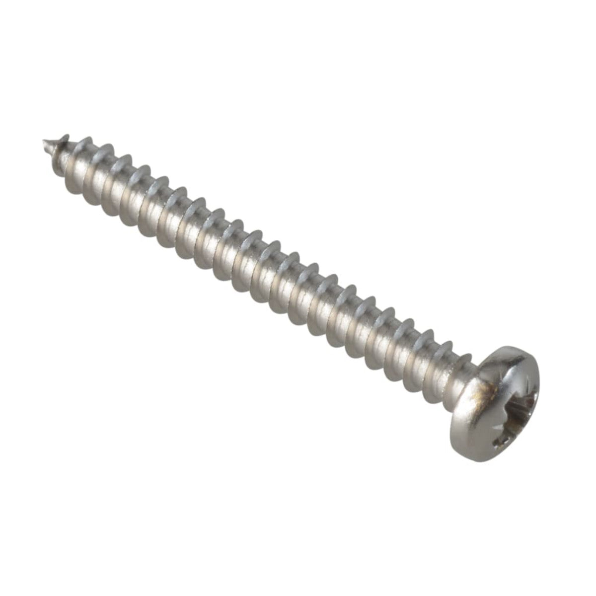 ForgeFix Self-Tapping Screw Pozi Compatible Pan Head SS 1in x 4 ForgePack 40 FOR185680