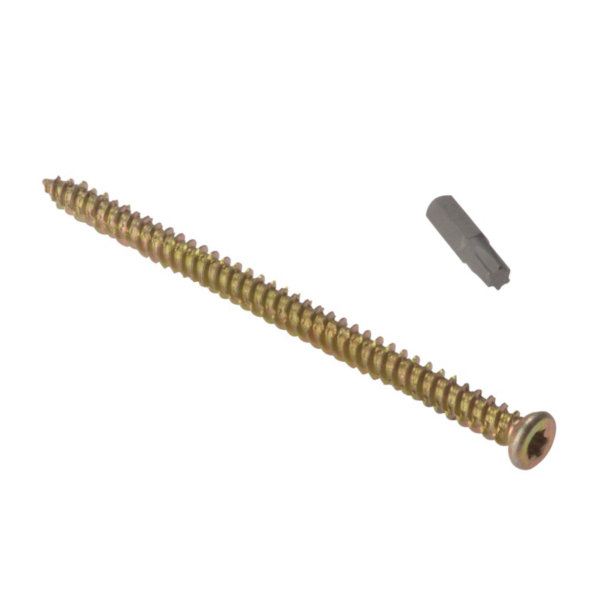 ForgeFix Concrete Frame Screw TORX Compatible High-Low Thread ZYP 7.5 x 52mm Bag 10 FORCFS52G