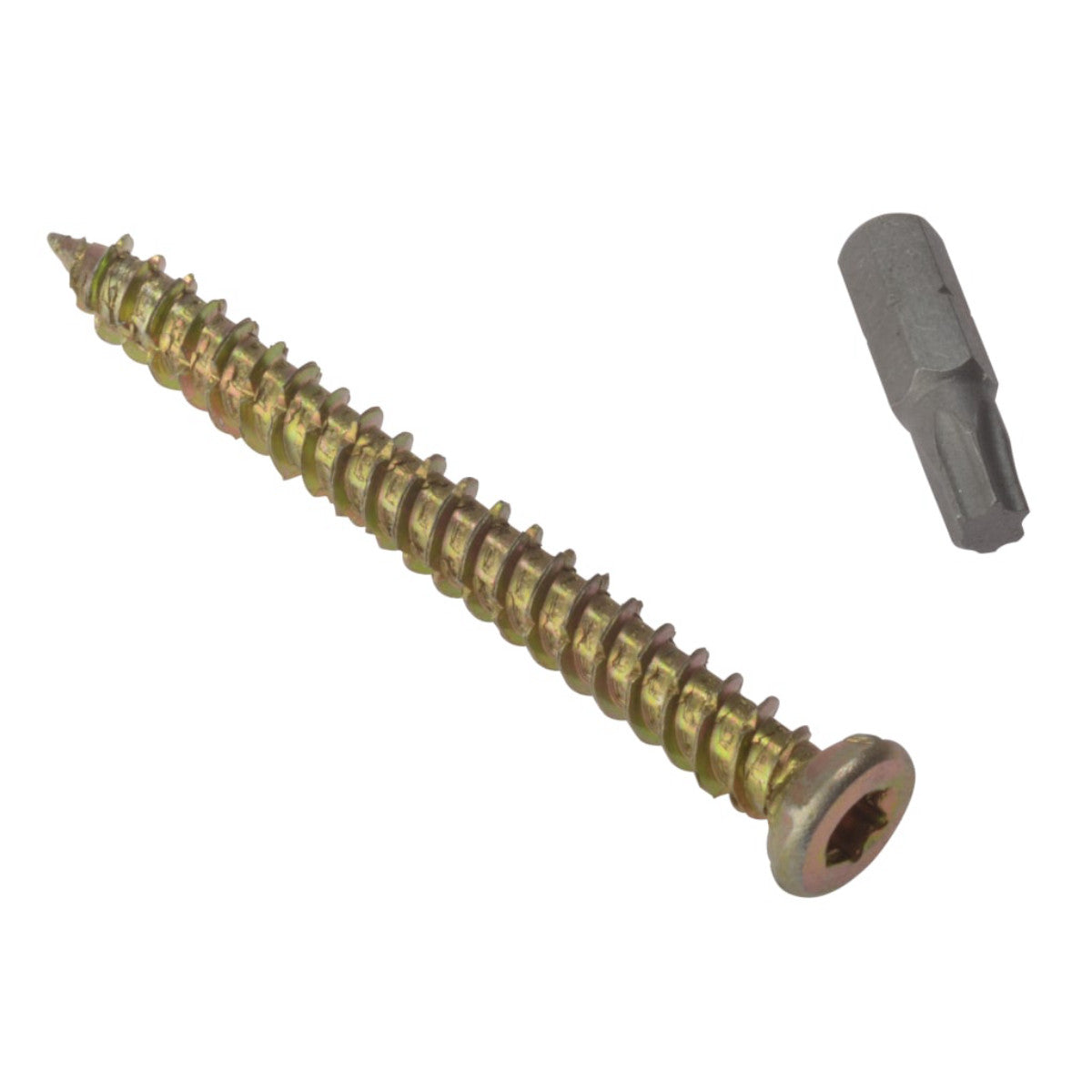 ForgeFix Concrete Frame Screw TORX Compatible High-Low Thread ZYP 7.5 x 82mm Box 100 FORCFS82