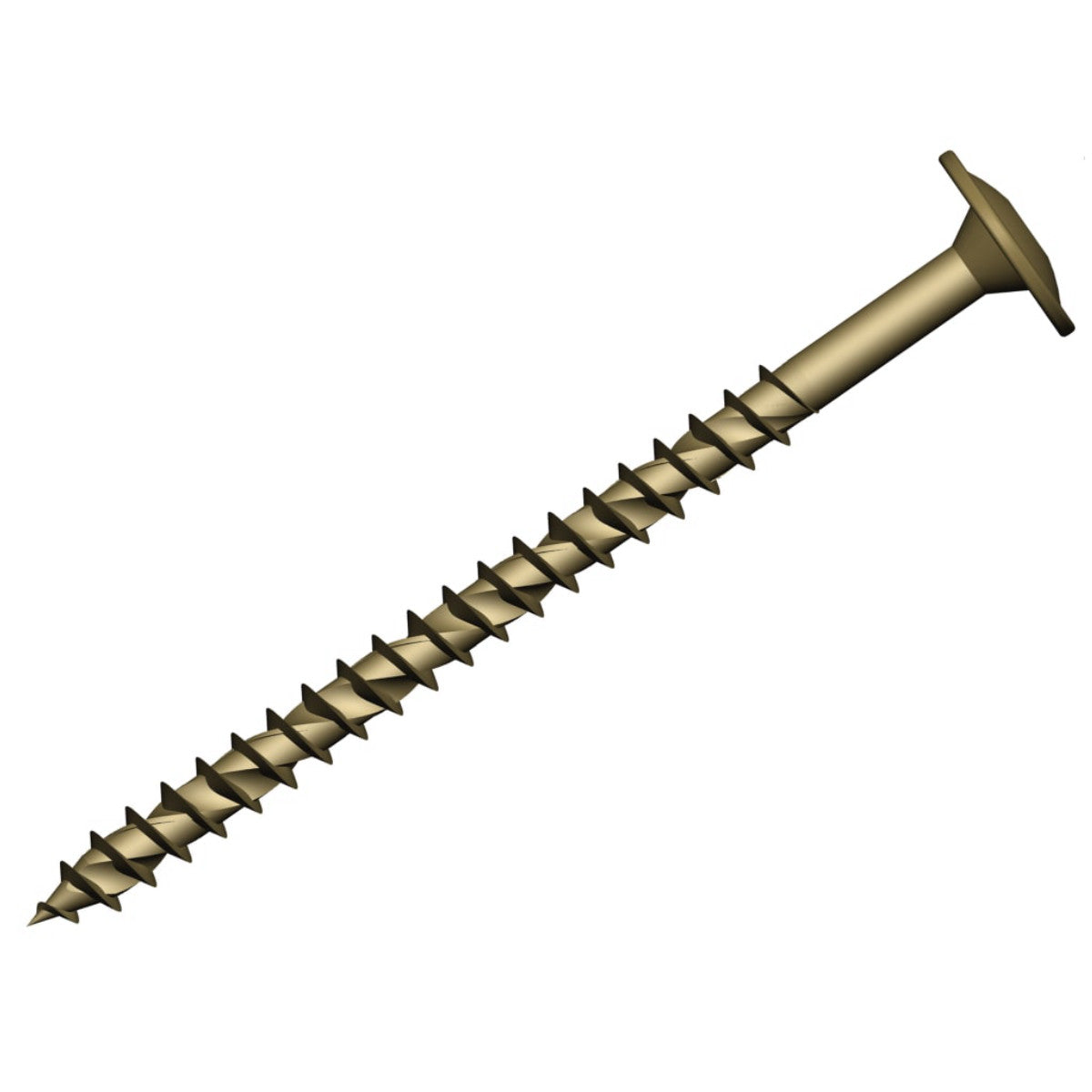 ForgeFix Wafer Head TORX Compatible Construction T40 Screws Tan 8x180mm Tub 25 FORCS8180